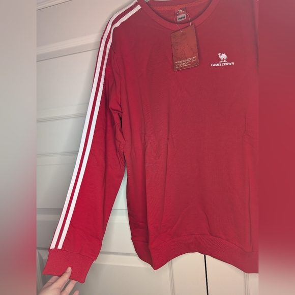 NWT Camel Crown XL Red Mens Long Sleeve Sweater - Picture 3 of 10